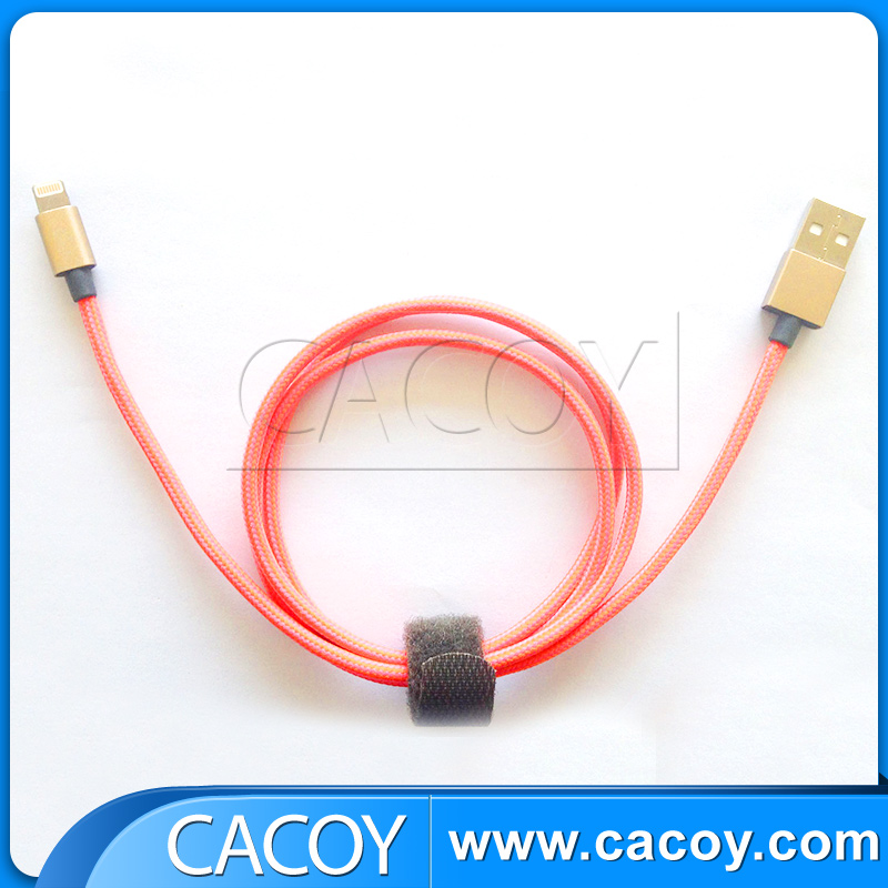 Nylon braided aluminum shell cable